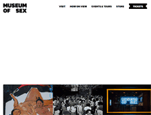 Tablet Screenshot of museumofsex.com